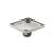 Isenberg 10.SQD.0606BN 6" Tile Insert Floor Drain with 2" Outlet in Brushed Nickel PVD