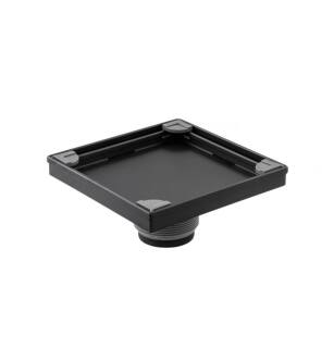 Flusso 10.SQD.0606MB 6" Tile Insert Floor Drain with 2" Outlet in Matte Black