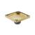 Isenberg 10.SQD.0606SB 6" Tile Insert Floor Drain with 2" Outlet in Satin Brass PVD