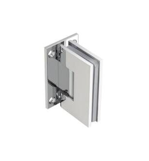 Flusso 10.WGH.5006CP Wall To Glass Self Centering Shower Door Hinge in Chrome