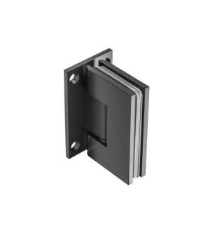 Flusso 10.WGH.5006MB Wall To Glass Self Centering Shower Door Hinge in Matte Black