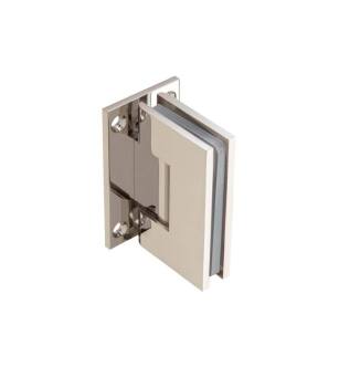 Flusso 10.WGH.5006PN Wall To Glass Self Centering Shower Door Hinge in Polished Nickel PVD