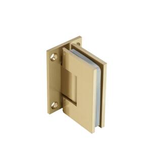 Isenberg 10.WGH.5006SB Wall To Glass Self Centering Shower Door Hinge in Satin Brass PVD