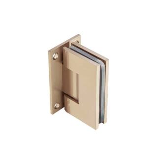 Flusso 10.WGH.5016BB Wall To Glass Heavy Duty Self Centering Shower Door Hinge in Brushed Bronze PVD