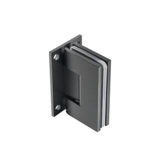 Flusso 10.WGH.5016MB Wall To Glass Heavy Duty Self Centering Shower Door Hinge in Matte Black