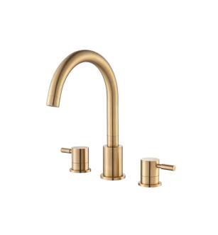 Flusso 100.2410BB Serie 100 3 Hole Deck Mount Roman Tub Faucet in Brushed Bronze PVD