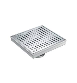Flusso 11.SQD.0606CP 6" Decorative Floor Drain with 2" Outlet in Chrome