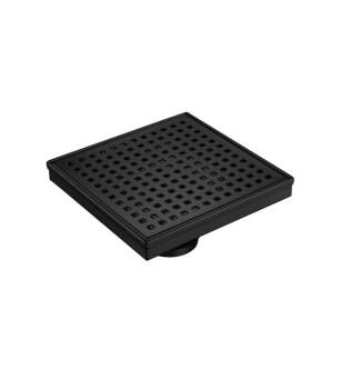 Flusso 11.SQD.0606MB 6" Decorative Floor Drain with 2" Outlet in Matte Black