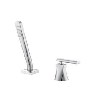 Flusso 230.1280CP Serie 230 Deck Diverter With Holder And Hose in Chrome