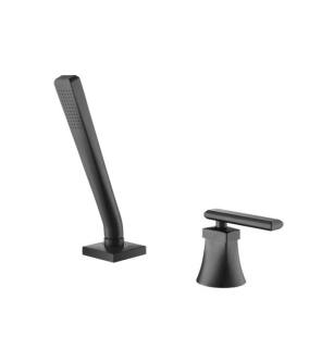 Flusso 230.1280MB Serie 230 Deck Diverter With Holder And Hose in Matte Black