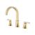 Isenberg 230.2410SB Serie 230 3 Hole Deck Mount Roman Tub Faucet in Satin Brass PVD