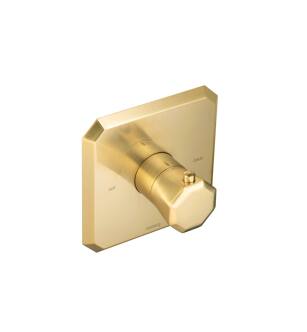 Flusso 230.4201TSB Serie 230 Trim For 3/4" Thermostatic Valve in Satin Brass PVD