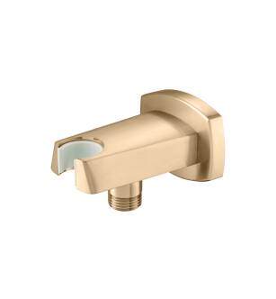 Flusso 240.8006BB Serie 240 Wall Elbow With Holder Combo in Brushed Bronze PVD