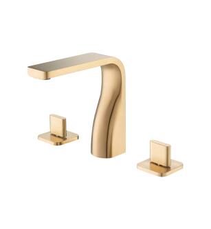 Isenebrg 260.2000BB Serie 260 Three Hole 8" Widespread Two Handle Bathroom Faucet in Brushed Bronze PVD