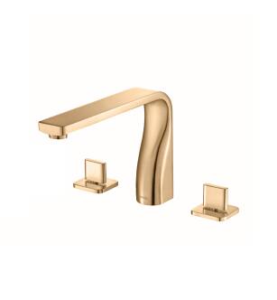 Flusso 260.2410BB Serie 260 3 Hole Deck Mount Roman Tub Faucet in Brushed Bronze PVD