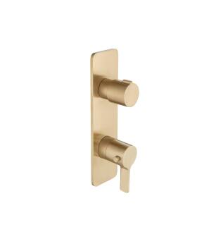 Flusso 260.2780BB Serie 260 3/4" Thermostatic Shower Valve And Trim With 3 Outputs in Brushed Bronze PVD