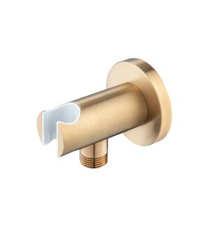 Isenebrg HS8008BB Wall Elbow With Holder in Brushed Bronze PVD