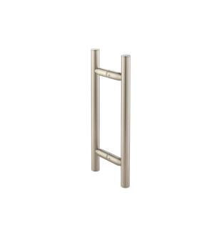 Flusso SDH.1050BN 8" Back To Back Shower Door Pull Handle in Brushed Nickel PVD