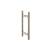 Isenberg SDH.1050PN 8" Back To Back Shower Door Pull Handle in Polished Nickel PVD