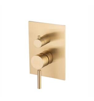 Flusso UF.2100TBB Serie 100 Shower Trim With 2 Outputs in Brushed Bronze PVD