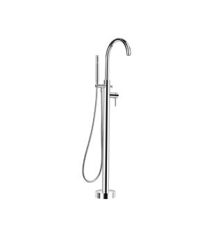 Flusso 100.1170CP Freestanding Floor Mount Bathtub Faucet / Tub Filler in Chrome