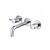 Isenberg 100.1950CP Two Handle Wall Mounted Bathroom Faucet in Chrome