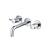 Isenberg 100.1950TCP Two Handle Wall Mounted Bathroom Faucet Trim in Chrome