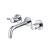 Isenberg 100.2450CP Two Handle Wall Mounted Tub Filler in Chrome