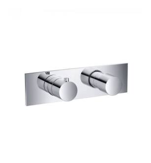 Flusso 100.2717CP 3/4″ Thermostatic Valve with 2-Way Diverter and Trim in Chrome