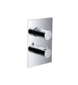 Flusso 100.4101CP 3/4" Thermostatic Shower Valve & Trim - 1 Output in Chrome