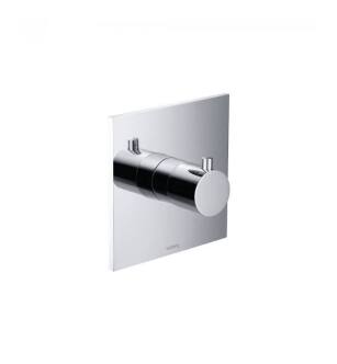 Flusso 100.4201CP 3/4″ Thermostatic Valve With Trim in Chrome