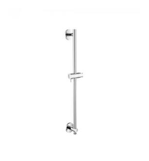 Flusso 100.601023ACP Round Shower Slide Bar With Integrated Wall Elbow in Chrome
