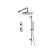Isenberg 100.7350CP Shower Kit - 8″ Shower Head & Hand Shower Kit - Thermostatic Valve & Trim in Chrome