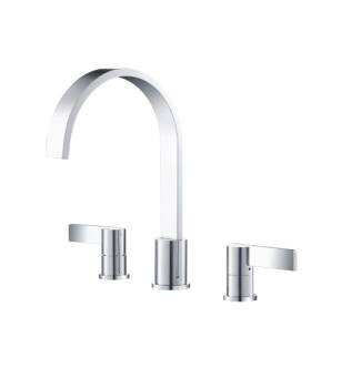 Flusso 145.2410CP 3 Hole Deck Mount Roman Tub Faucet in Chrome