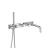 Isenberg 145.2691CP Wall Mount Tub Filler With Hand Shower in Chrome