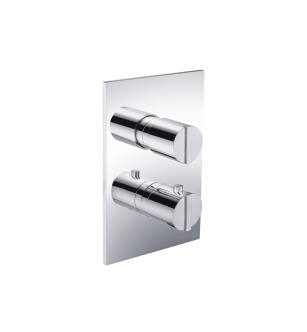 Flusso 145.4301TCP Thermostatic Shower Trim in Chrome