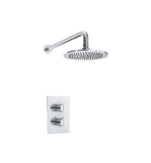 Flusso 145.7000CP Single Output Shower Set With Shower Head And Arm in Chrome