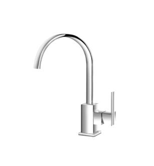 Flusso 150.1500CP Single Hole Bathroom / Bar Faucet - With Swivel Spout in Chrome