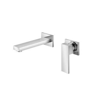 Flusso 160.1800CP Single Handle Wall Mounted Bathroom Faucet in Chrome