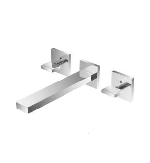 Flusso 160.1900CP Two Handle Wall Mounted Bathroom Faucet in Chrome