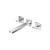 Isenberg 160.2450CP Two Handle Wall Mounted BathTub Faucet / Filler in Chrome