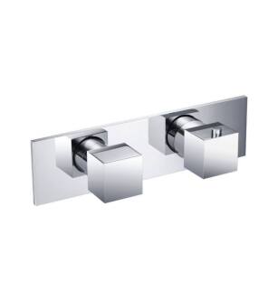 Flusso 160.2693CP 3/4" Horizontal Thermostatic Shower Valve and Trim - 1 Ouptut in Chrome