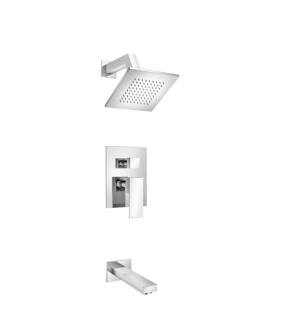 Flusso 160.3200CP Two Output Shower Set With Shower Head And Tub Spout in Chrome