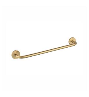 Flusso 100.1009SB Brass Towel Bar - 18″ - Round in Satin Brass PVD
