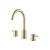 Isenberg 100.2000SB Three Hole 8″ Widespread Two Handle Bathroom Faucet in Satin Brass PVD
