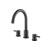 Isenberg 100.2410MB 3 Hole Deck Mount Roman Tub Faucet in Matte Black