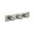 Isenberg 100.2715TBN Horizontal Thermostatic Trim with 2 Volume Controls in Brushed Nickel PVD