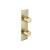 Isenberg 100.2720SB 3/4″ Thermostatic Shower Valve With Volume Control & Trim - 1-Output in Satin Brass PVD