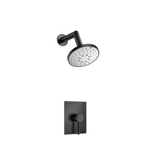 Flusso 100.3000MB Shower Kit - 5 Function Shower Head - Pressure Balance Valve & Trim in Matte Black