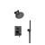Isenberg 100.3250MB Shower Kit - 6″ Shower Head & Hand Held- Pressure Balance Valve & Trim in Matte Black